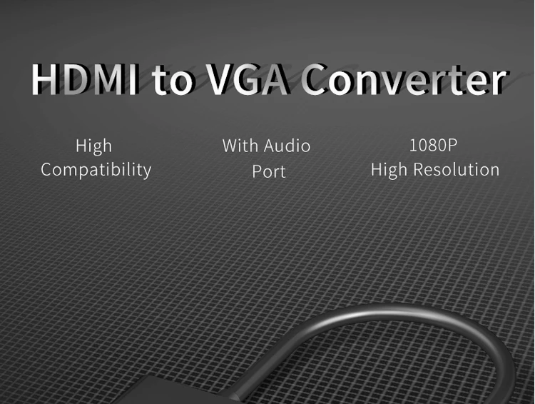 GCX HDMI в VGA видео конвертер 1080P мужчин и женщин HDMI2VGA адаптер с аудио кабель для ПК ТВ коробка проектор HDMI VGA шнур