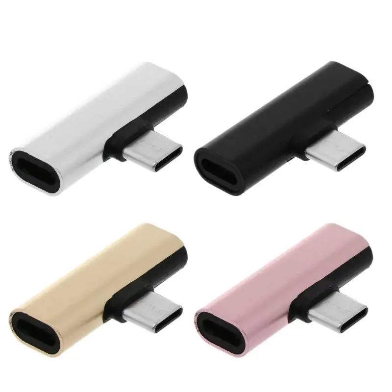 90 градусов 8pin для Lightning+ Micro USB мама к type C Мужской зарядный конвертер соединитель Адаптер для samsung Note 9/8 S9 S8