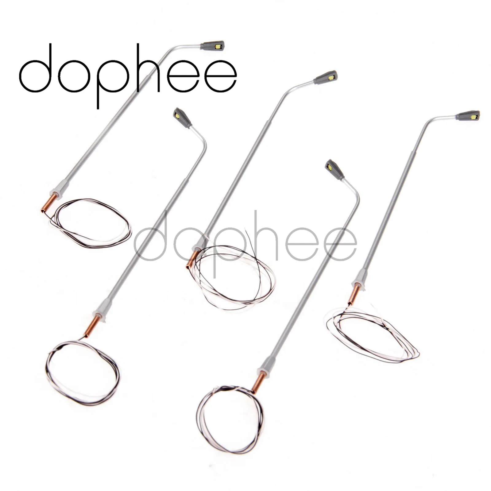 Dophee 20 шт. модель уличного светодиодного фонаря лампа с одной головкой 3 в шкала HO