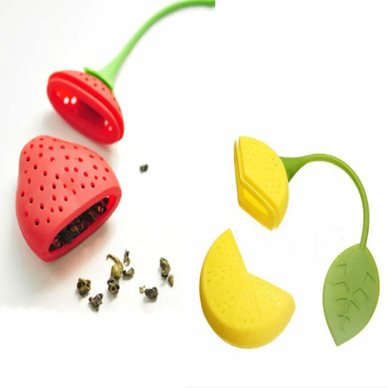 2 шт. силиконовый чайный пакетик с клубничным лимоном заварочный чайник