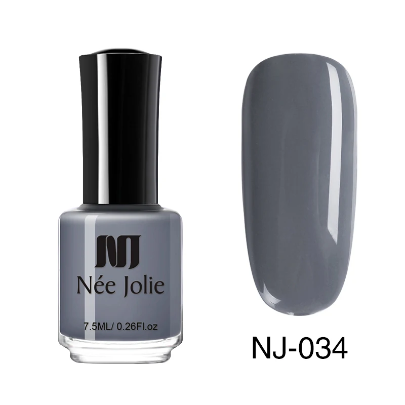 NJP-034 NEE JOLIE 7,5 мл Набор лаков для ногтей зеркальный матовый эффект серый красный лак для Ногтей Сияющий лак для ногтей 66 цветов украшение - Цвет: NJP-034