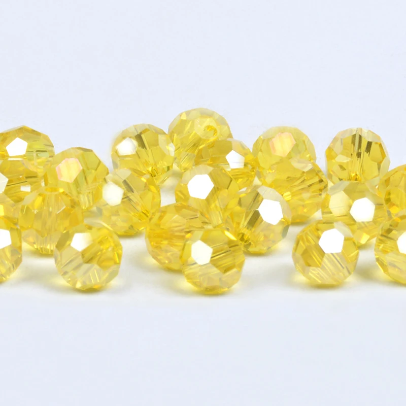 4 мм 6 8 Смешанные граненые бусинки в форме футбола Австрийские кристаллы
