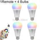 Светодиодная лампа Milight RGB + CCT, 9 Вт, E27, умсветодиодный Светодиодная лампа FUT012, 85-265 В переменного тока, с регулируемой яркостью, 2,4G, Беспроводное дистанционное управление через приложение для смартфона