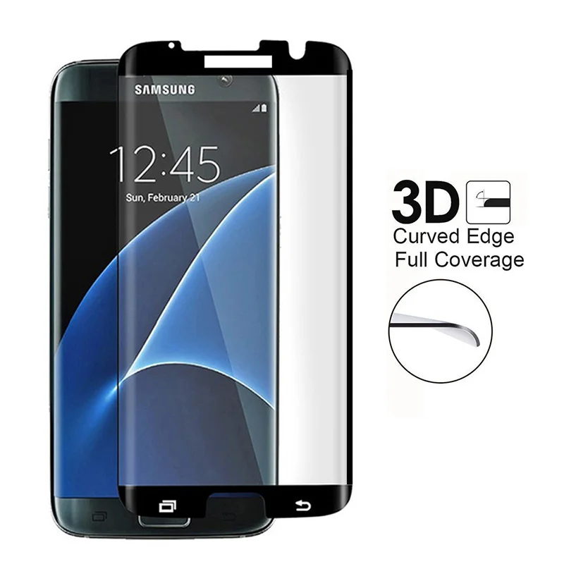 3D полное клейкое Защитное стекло для Samsung Galaxy S8 s9 s10 plus s10e s7 edge gaxaly note s 8 9 Защита