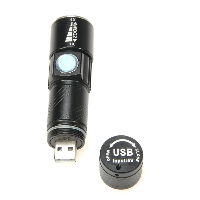 

10 шт., миниатсветильник рные фонафонарь с USB-зарядкой