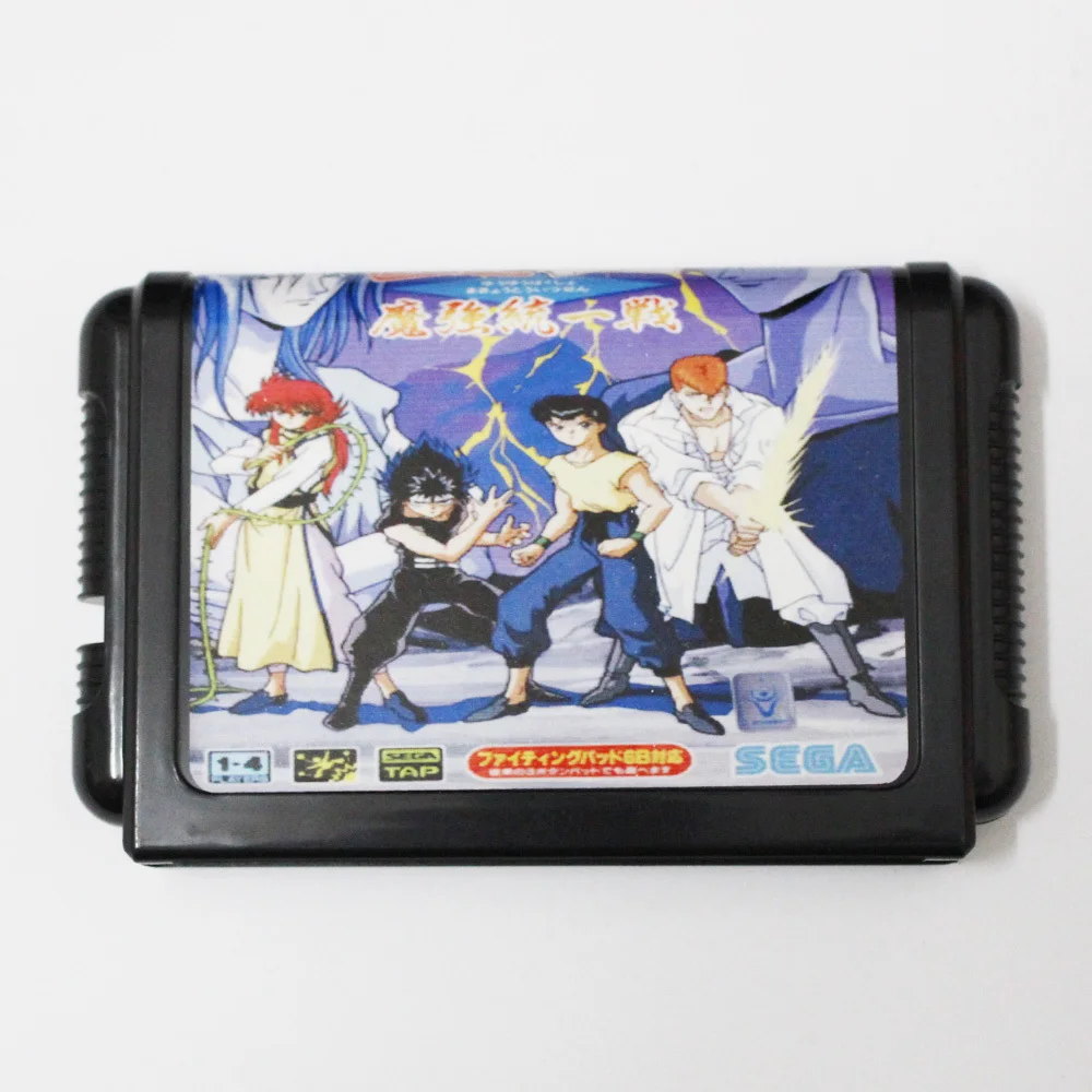 Ю Hakusho Makyoutohissen 16 бит MD карточная игра для Sega игры Mega Drive Genesis|16 bit|md game16 bit md |