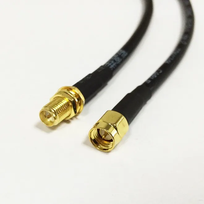 Wifi антенный кабель SMA штекер переключатель RP-SMA гнездо конвертер RG58 по оптовой цене Быстрая 100 см 4" адаптер