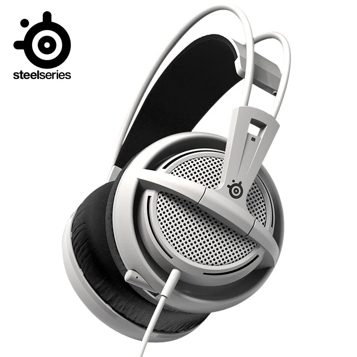 Игровая гарнитура SteelSeries Siberia 200, прочные оригинальные наушники с микрофоном - Цвет: Белый