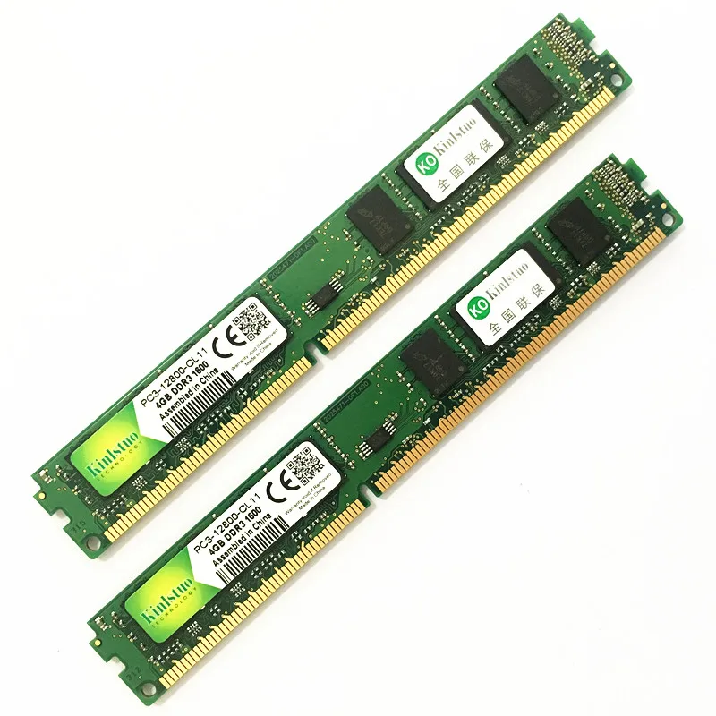 Kinlstuo Rams ddr3 8 ГБ 4 2 Гб 1600 МГц/1333 МГц PC12800/10600 память для настольного компьютера