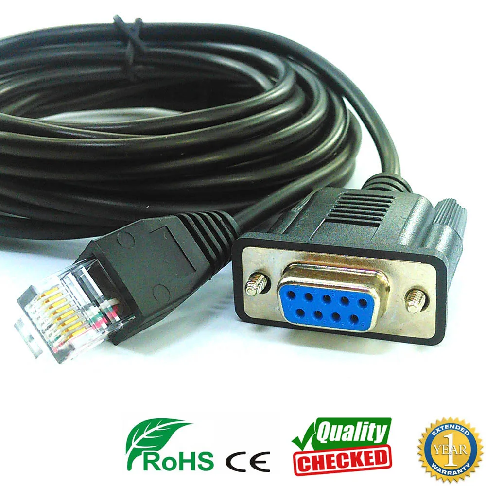 Кабель db9 rs232 к rj11 serial rj12 для последовательного соединительного кабеля ПК|Компьютерные кабели и разъемы| |