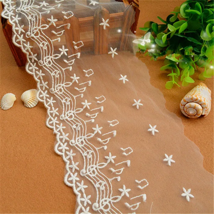 5 ярдов/партия музыкальная вышитая кружевная ткань ручная работа музыкальные