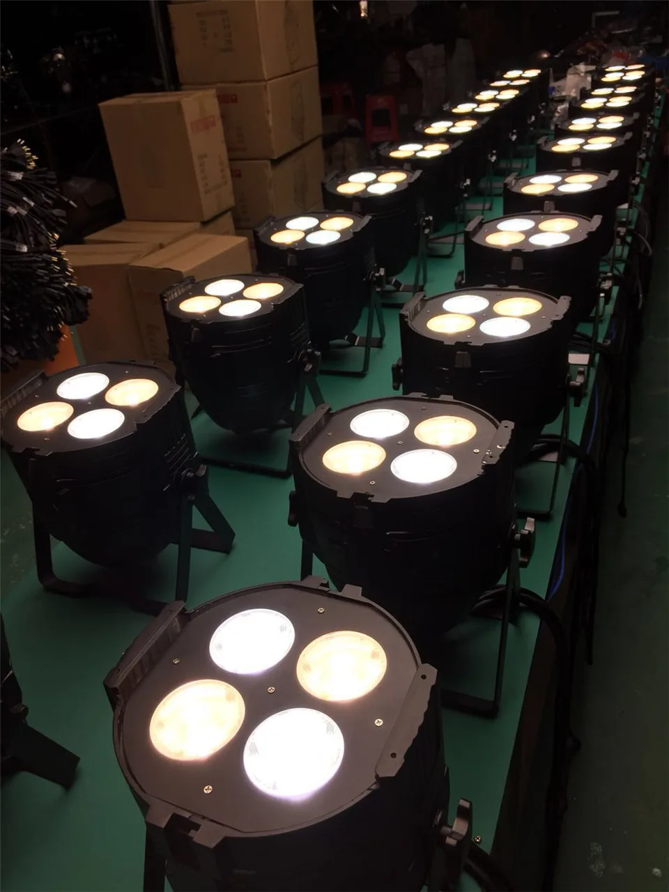 4x50 Вт Par Led COB теплый белый холодный Светодиодный прожектор DJ светильник 4/8 DMX канал