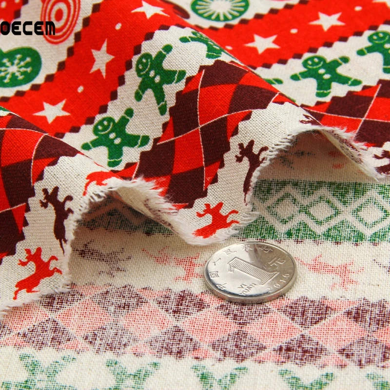 145*50cm Natural Cotton Linen Fabrics For DIY Patchwork Sofa Table Cloth Curtain Dress Home Decoration OM76 | Дом и сад