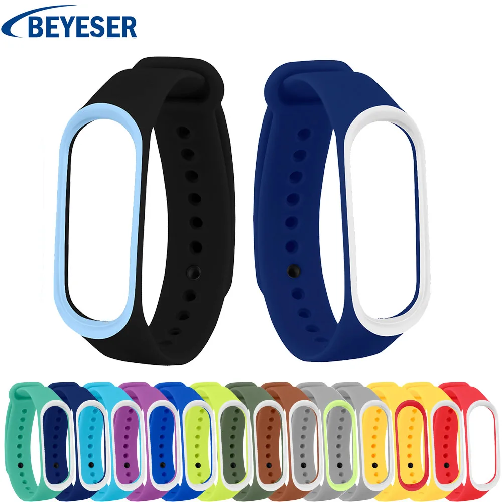 Спортивный ремешок для Xiaomi Mi Band 3 умный Miband смарт браслета сменный часов|Ремешки