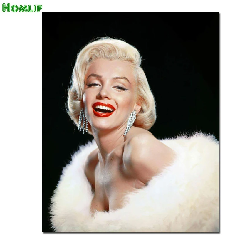 5D полная Алмазная вышивка Marylin Monroe алмазная живопись крестиком мозаика украшение