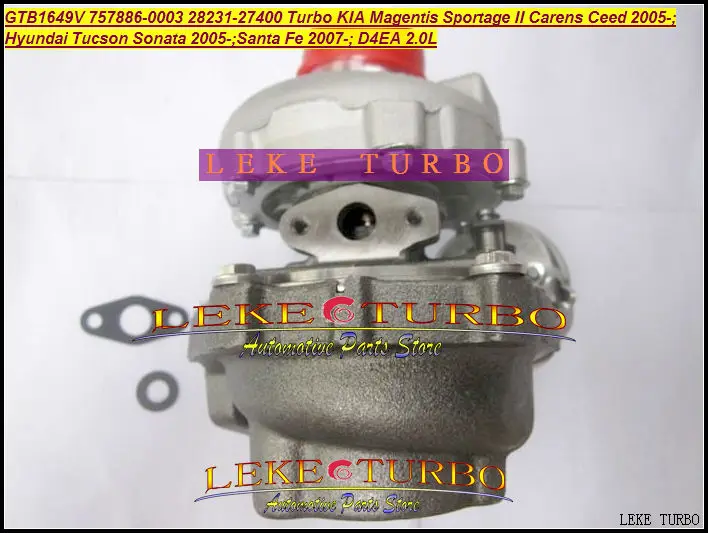 GTB1649V 757886 -5003S 28231-27400 28231 27400 Turbo для HYUNDAI Tucson Santa Fe KIA Magentis Sportage Carens Ceed D4EA 2.0L