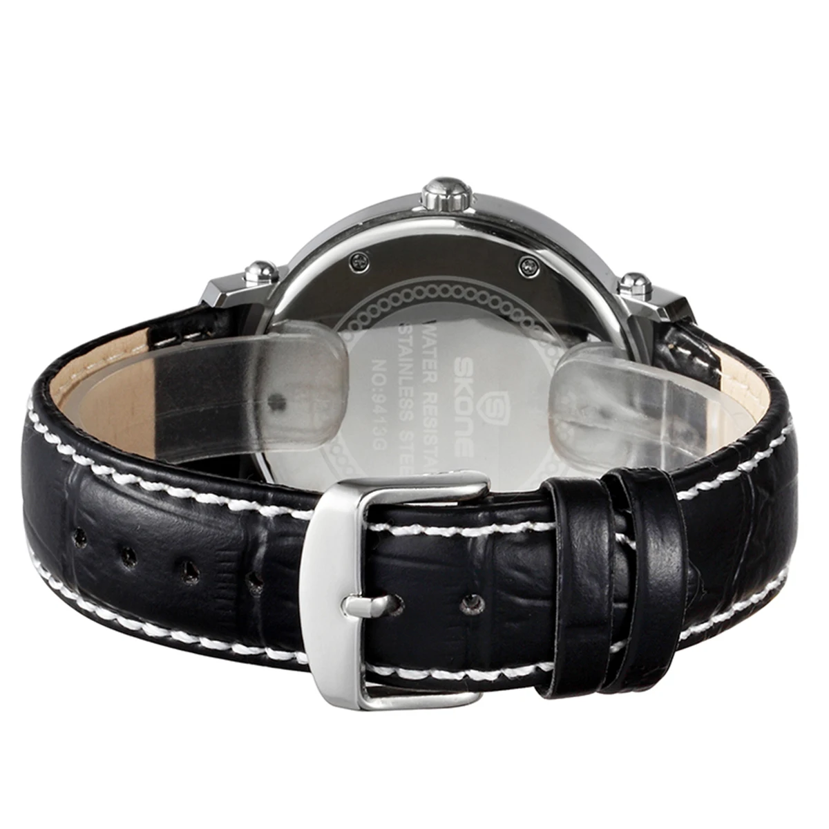 SKONE женские роскошные брендовые водонепроницаемые Стиль Кварцевые часы кожа