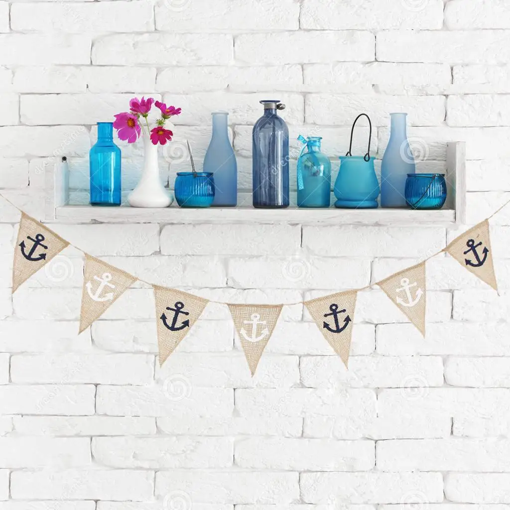 2 6 м деревенский Вымпел флаг баннеры якорь домашний подвесной Декор|decorative