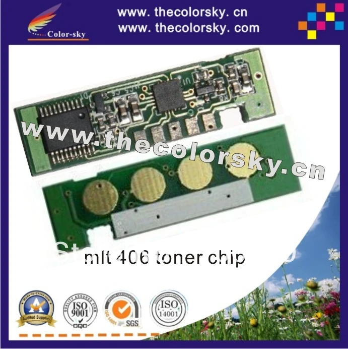 4 шт./лот лазерный принтер чип сброса тонера для Samsung 406 clt CLP 360 365 368 CLX 3300 3305 3306 BKCMY