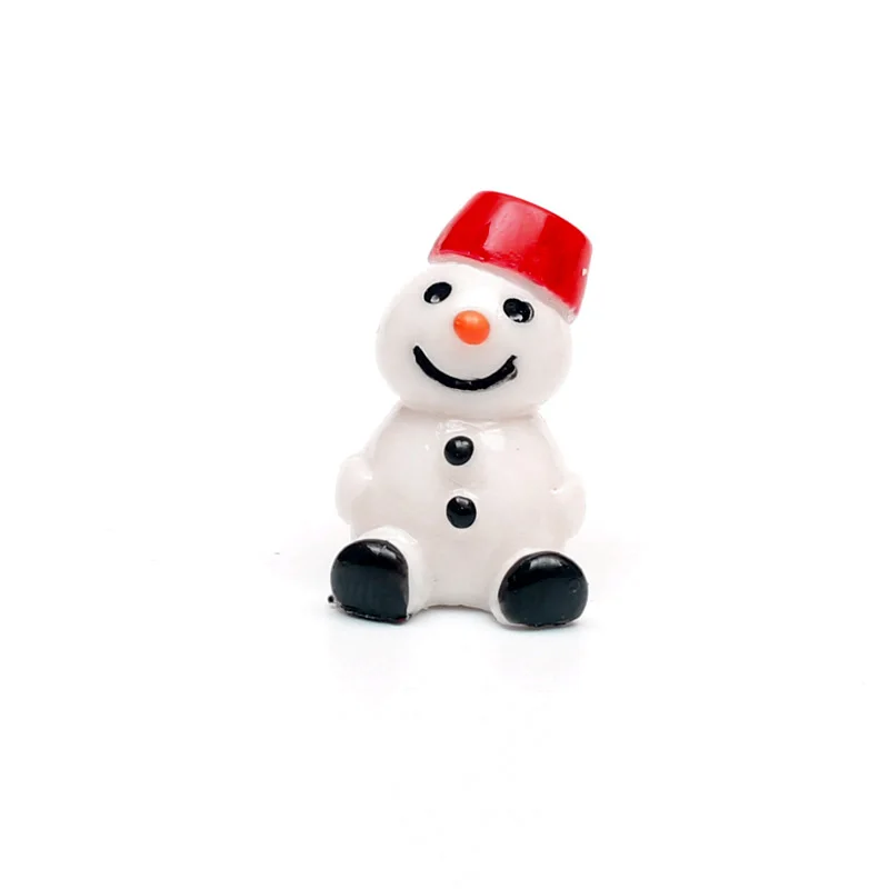3D Snowman20x14x12mm 20 шт 12-39 мм кабошон из смолы рождественские украшения для поделок плоские с оборота фигурки и миниатюры для украшения дома Современные аксессуары - Цвет: 3D Snowman20x14x12mm