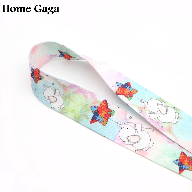 Брелок Homegaga с изображением слона из мультфильма шнурок лента для шеи тканевый