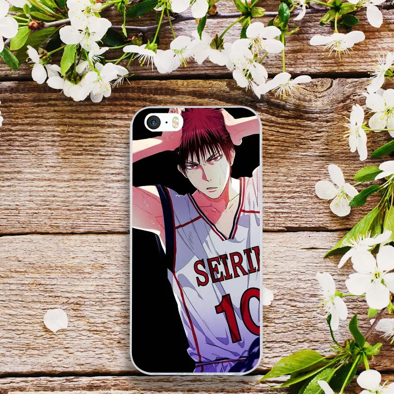 Мобильный телефон из мягкого ТПУ чехлы для iPhone X XR XS Max 10 7 8 Plus 4 6 5 1 2 SE 5C аниме Kuroko No
