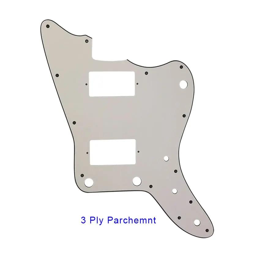 3 ply parchment Pleroo гитарные аксессуары накладки и 13 винтов для MIJ Jazzmaster гитары с PAF Humbuckers и без верхней кнопки управления - Цвет: 3 ply parchment