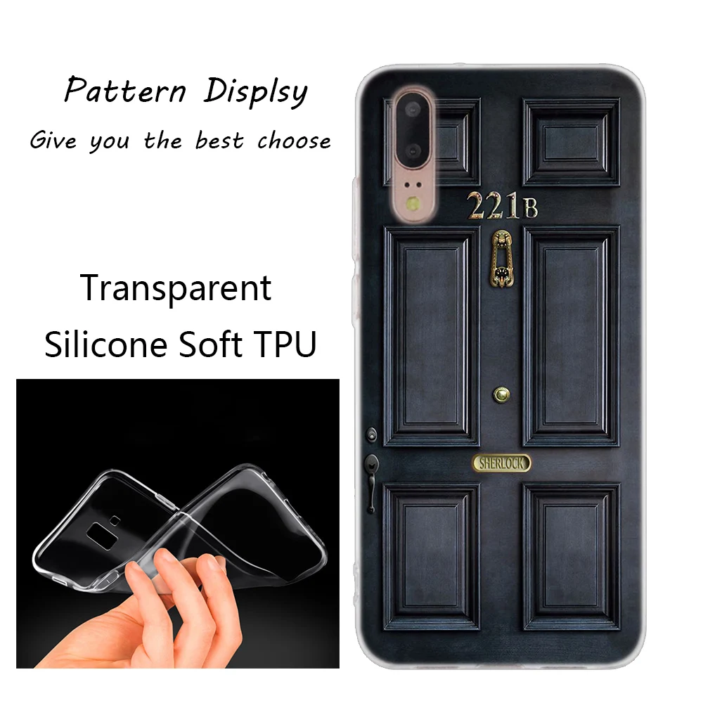 Популярный силиконовый чехол 221B i am Sherlock Holmes Sherlocked для huawei P30 P20 P10 P9 P8 Lite P30 P20 Pro Mini P Smart Plus