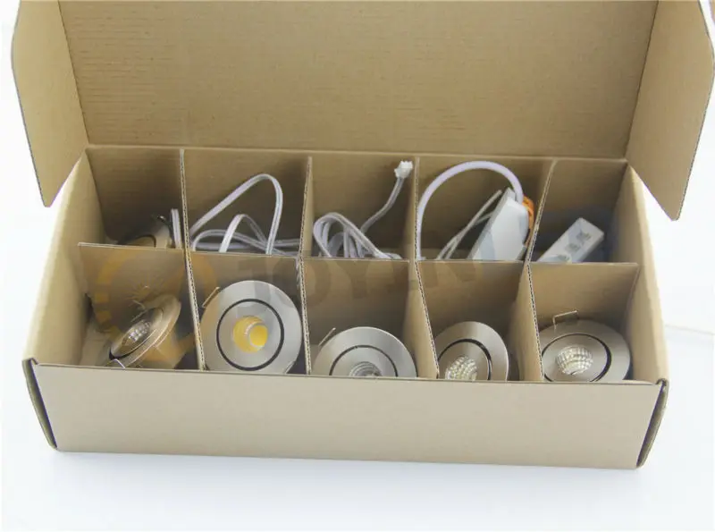 Бесплатная доставка 6 шт. 3 Вт светодиодный мини светильник комплект с источником