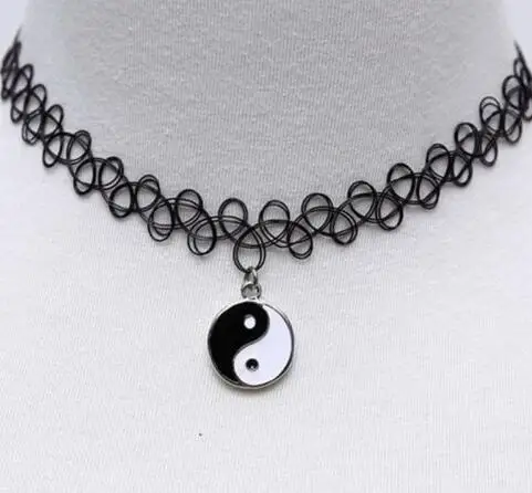 Ожерелье-чокер женское винтажное эластичное в стиле панк готический воротник