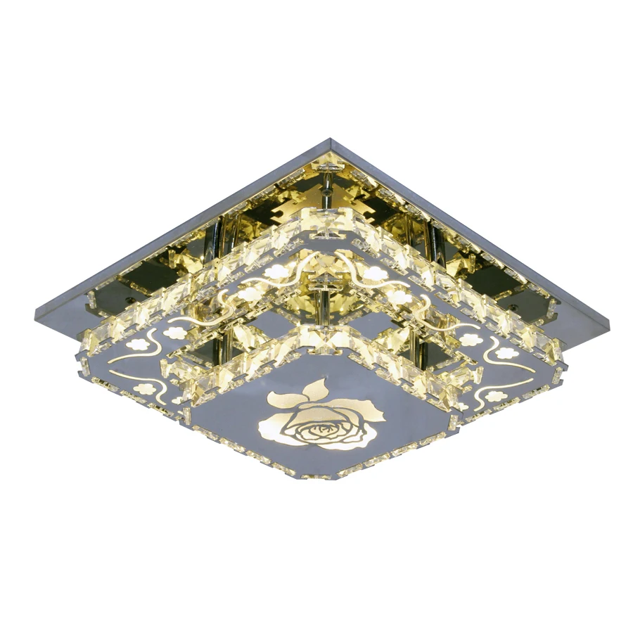 Светильник светодиодный потолочный 90 265 в L30 * W30 см|crystal ceiling lamp|ceiling lampmodern led |
