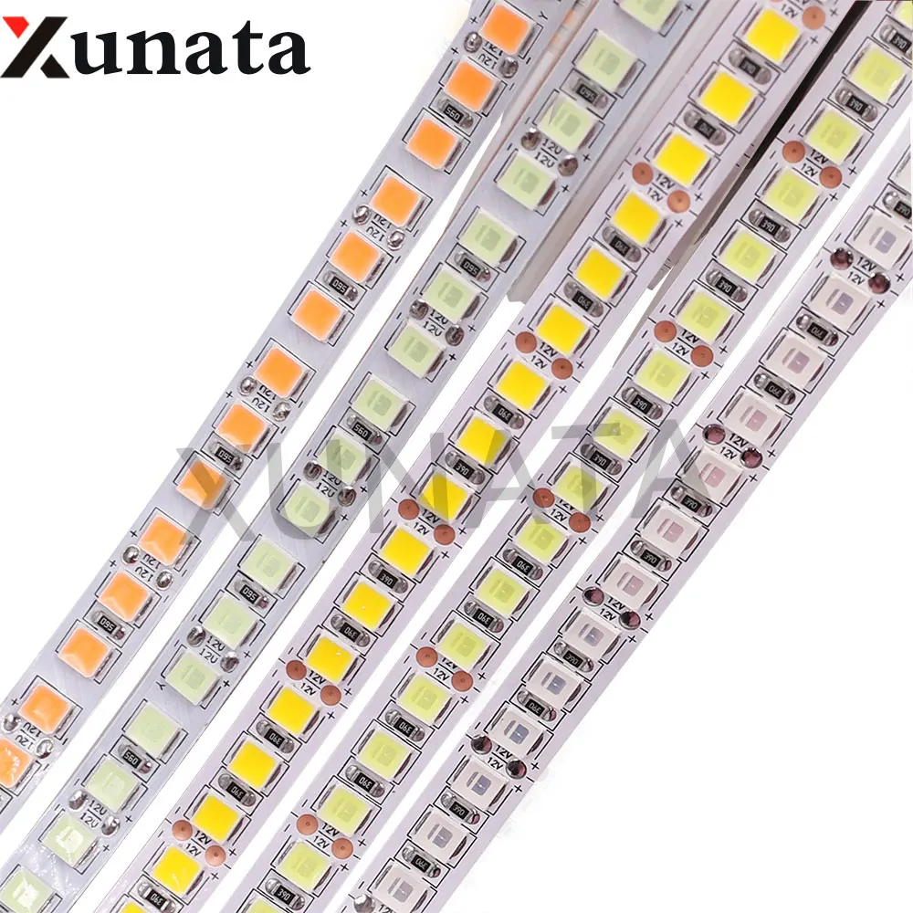 5 м DC12V Однорядная Светодиодная лента 120 светодиодов/м 5054 SMD гибкая светодиодная