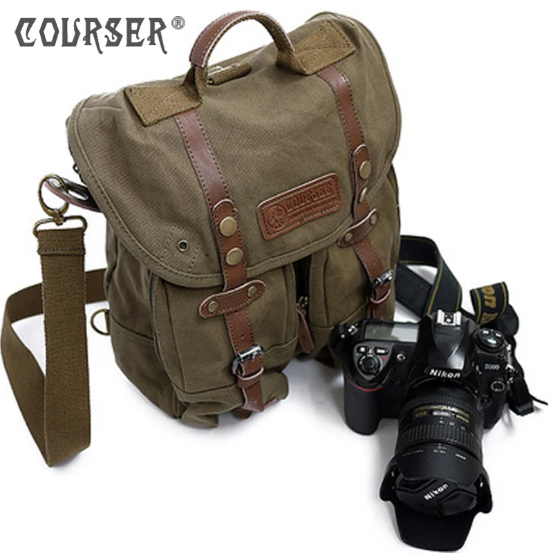 COURSERR холщовая водонепроницаемая сумка/Рюкзаки + пейтион мягкий DSLR цифровая
