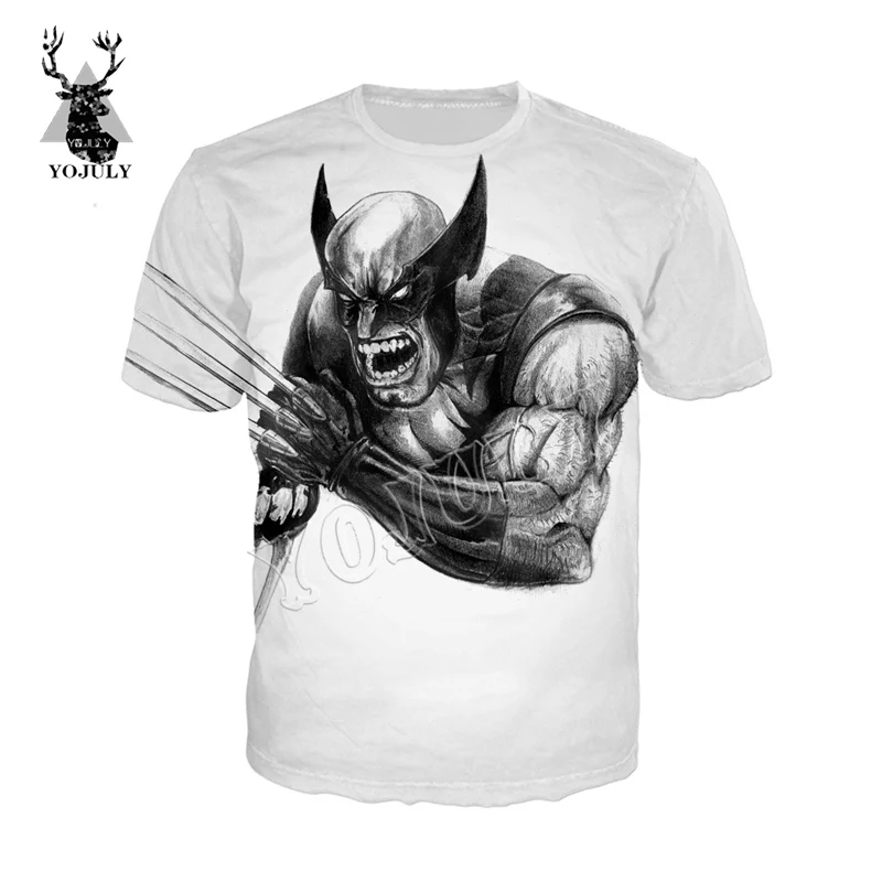 YOJULY X-men Футболка с 3D принтом летняя футболка унисекс женская модная уличная одежда хип-хоп пуловер футболка s Повседневная футболка с круглым вырезом t54