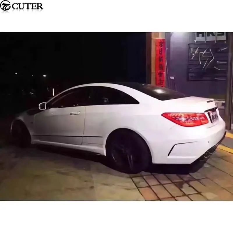 W207 C207 E260 Coupe PD стиль комплект кузова автомобиля FRP Неокрашенный Передний Задний