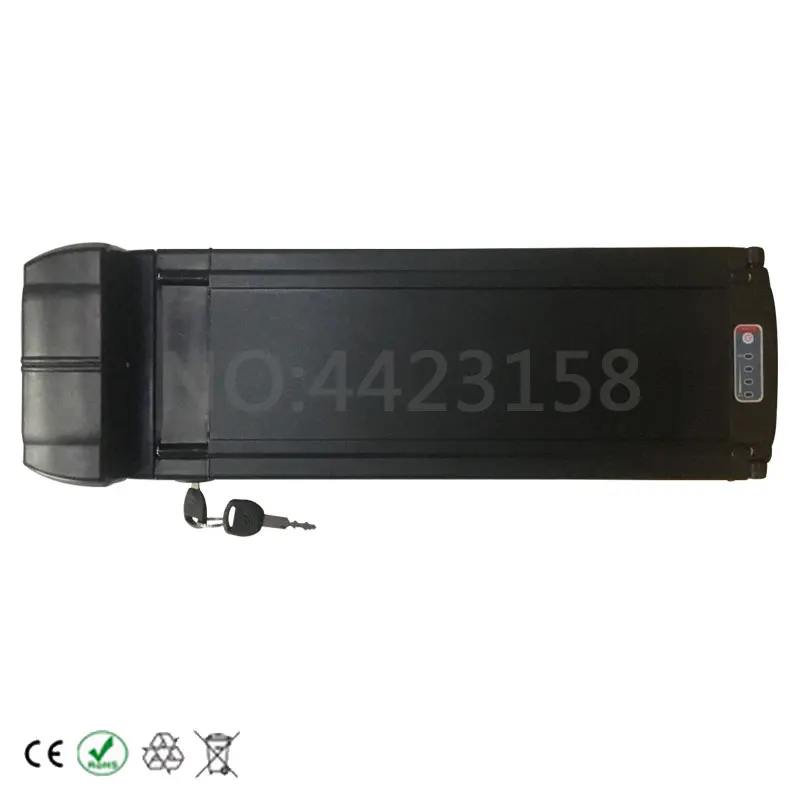 Аккумулятор для электровелосипеда задняя стойка с задним фонарем и двойной