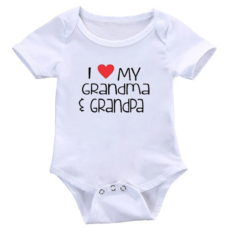 

DERMSPE New Newborn Baby Boys Girls Cotton Short Sleeve Letter Print Novel Romper Summer Baby Jumpsuit Clothes Simple