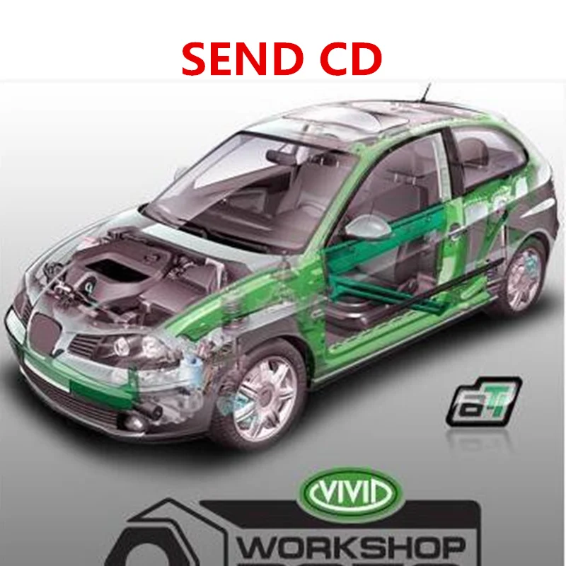 send CD Популярное автомобильное программное обеспечение vivid workshop data v10.2 до 2010 для сбора программного обеспечения для ремонта - Цвет: send CD