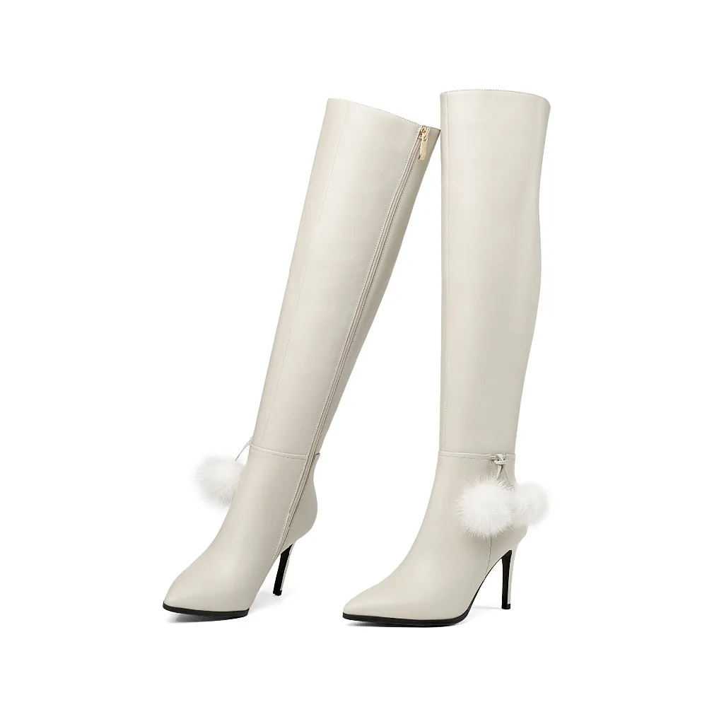 Модная женская обувь зима 2019 на шпильке молнии пикантные элегантные женские