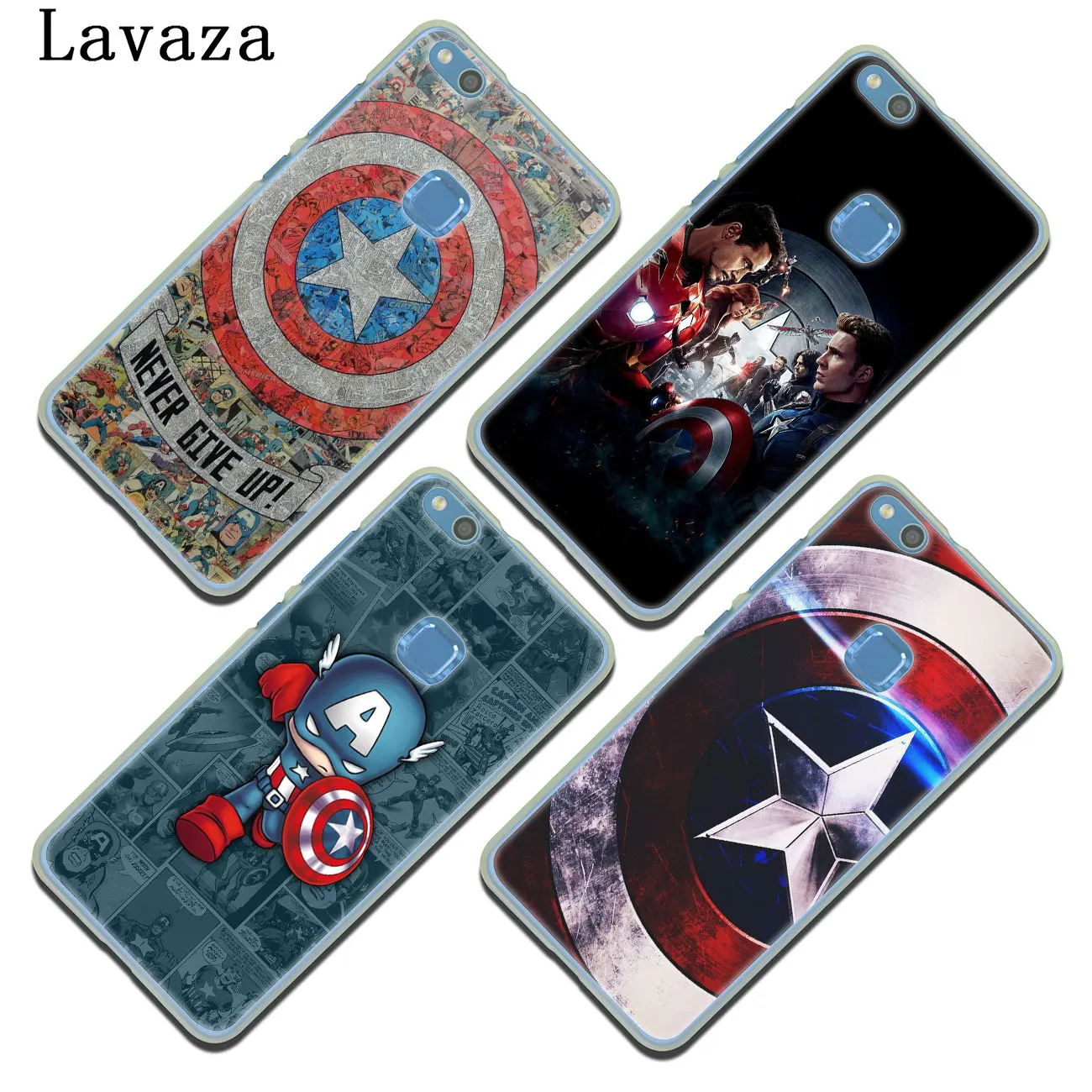 Чехол для телефона Lavaza Captain America shield Marvel Huawei P30 P20 Pro P10 P9 Plus P8 Lite Mini 2016 2017 P smart Z 2019 |