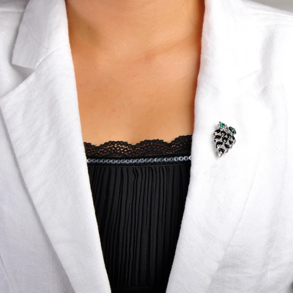 Модная брошь в виде совы с птицами эмалированные броши букет животных булавка