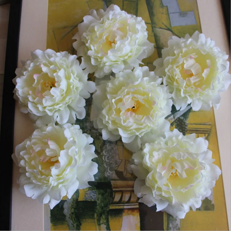 5 шт. искусственные большие шелковые цветы пиона 14 см|flowers for|fake flowersflower for wedding |