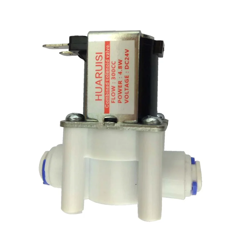 5 шт. 1/4 &quotOD комбинированный Соленоидный клапан Ro water machine быстрая сборка