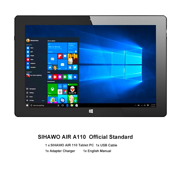 Standard 10,1 дюймовый планшетный ПК Intel Bay Trail Z3735F четырехъядерный 1280P IPS Windows 10 2 Гб RAM 32 ГБ ROM Type-C OTG Bluetooth 2 в 1 планшет - Комплект: Standard
