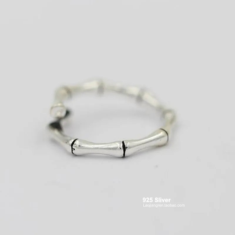 Bijoux простой серебристый цвет геометрические кольца для женщин Регулируемый