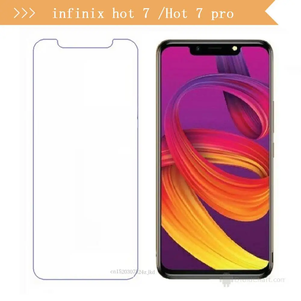 Закаленное стекло для infinix hot 7 протектор экрана усиленная Защитная пленка Hot pro