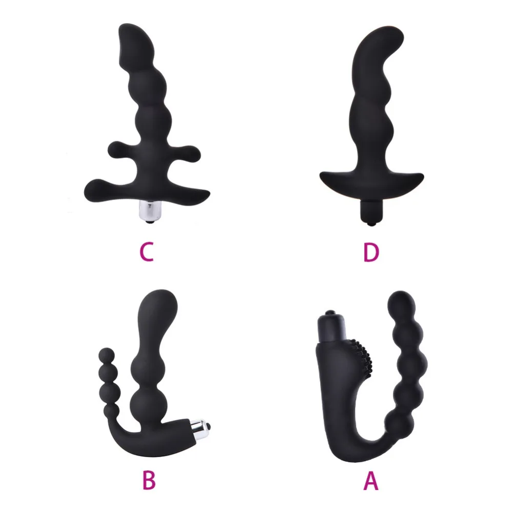 Электрические анальные бусины Plug черный силиконовый фаллос анальный