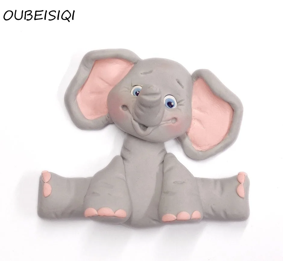 Сахарные кнопки Детские слон силиконовые формы для помадки торта Форма