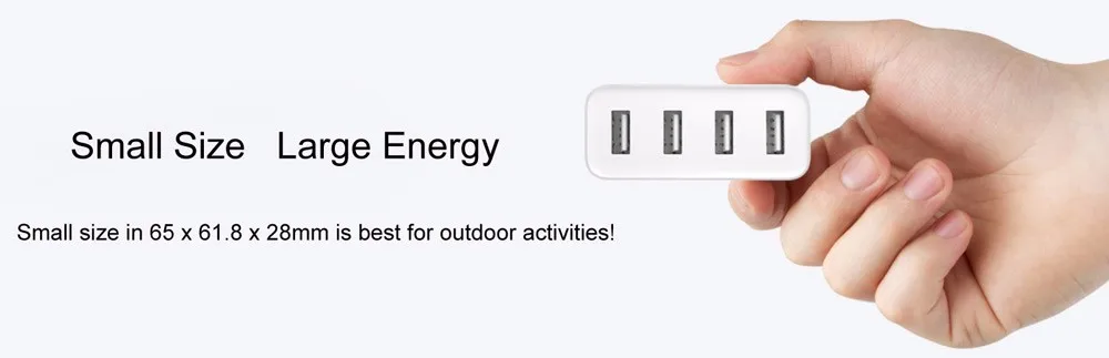 Xiaomi USB зарядное устройство 4 порта 5 В/7A 35 Вт дорожное настенное зарядное устройство 2.4A Быстрая зарядка для iPhone iPad Android телефон mi 8 mi X 2