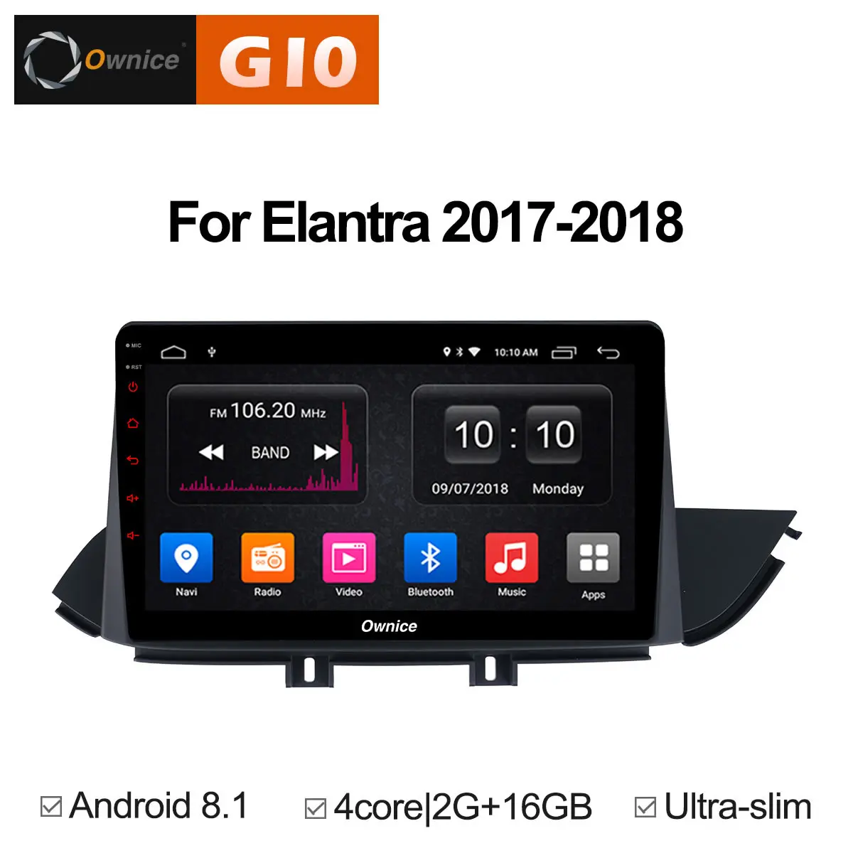 Ownice C500 + G10 Android 8 1 автомобильный мультимедийный плеер Автомобильный DVD для hyundai